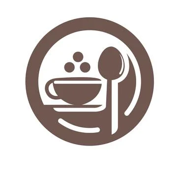 Coffee and Spoon Logo Vector Illustration Stock Illustration