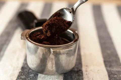 Coffee and Spoon Stock Photos