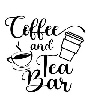 Coffee and Tea Bar Stock Illustration