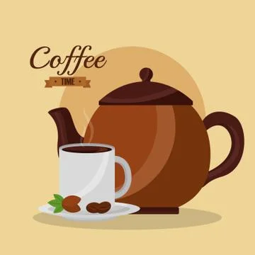 Coffee and tea time Stock-Illustration
