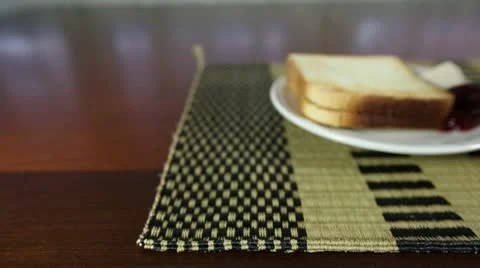 Coffee and Toast Stock Footage 22418153