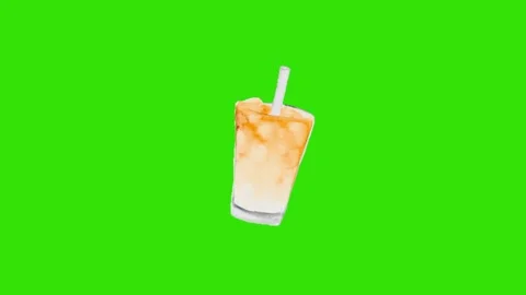Coffee animation on green screen Vídeo Stock 330680384