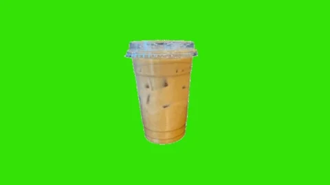 Coffee animation on green screen Vidéo 330680392