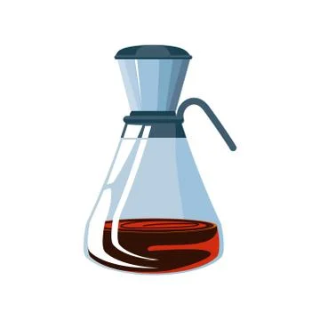 Coffee appliance, drip brewed coffee Stock Illustration