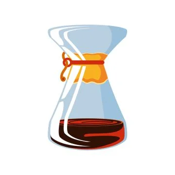 Coffee appliance, drip brewed coffee Stock Illustration