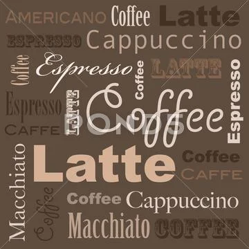 Coffee art Stock Illustration