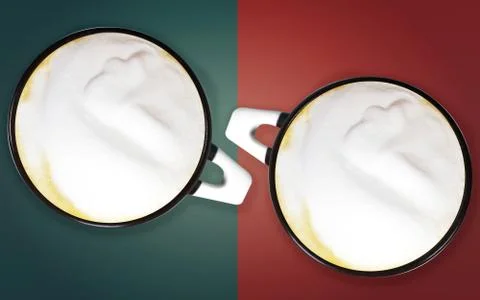 Coffee art Stock Photos