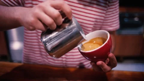 Coffee arts shape Stock Footage 142829633