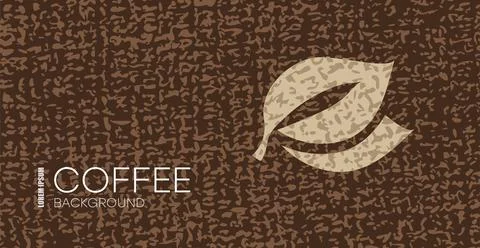 Coffee background with hand-draw doodle elements. Vector Stock Illustration