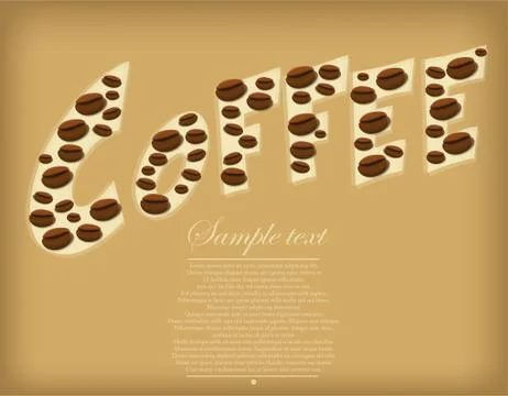 Coffee background Stock Illustration