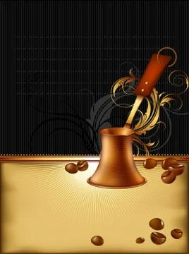 Coffee background Illustrazione stock