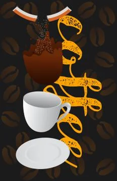 Coffee background Stock Illustration