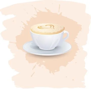 Coffee background or banner, flayer, web, print template. Stock Illustration