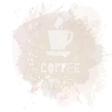Coffee background or banner, flayer, web, print template. Stock Illustration