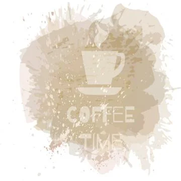 Coffee background or banner, flayer, web, print template. イラスト素材
