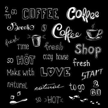 Coffee background or icon Stock-Illustration