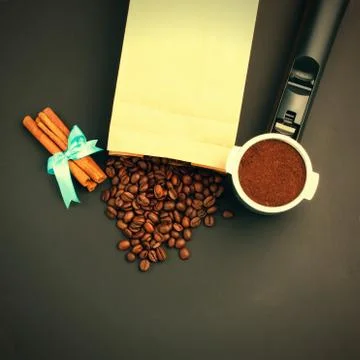 Coffee background Stock Photos
