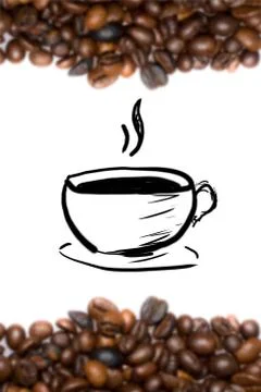 Coffee background Stock Photos