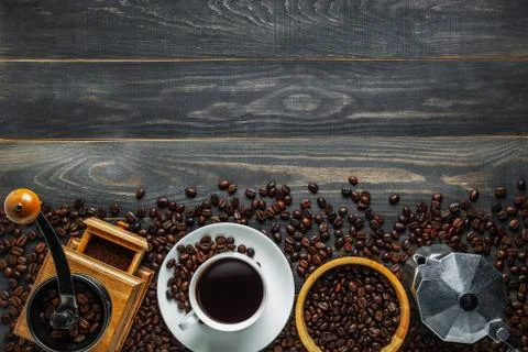 Coffee background Stock Photos