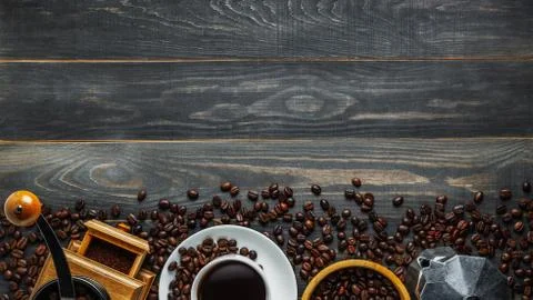 Coffee background Stock Photos