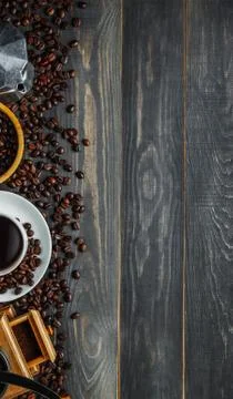 Coffee background Stock Photos