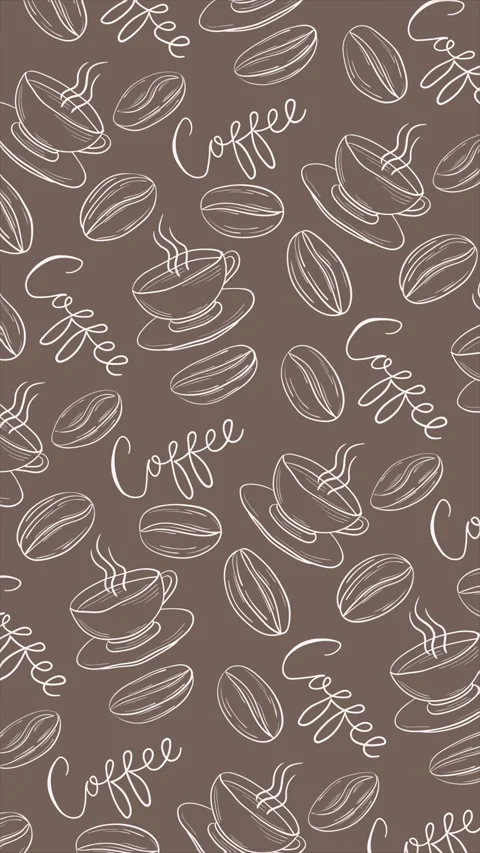 Coffee background on a seamless loop Stock Footage 310907759
