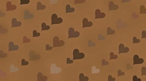 Coffee background with slightly blurred hearts. Festive abstraction for Valen Stock Illustration