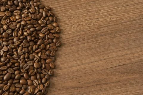 Coffee background with space for text Stock Photos