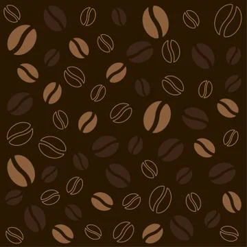 Coffee background texture Stock Illustration