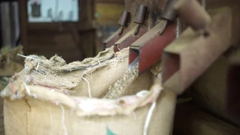Coffee bag factory Stockbeeldmateriaal 88363535