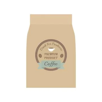 Coffee bag 스톡 일러스트