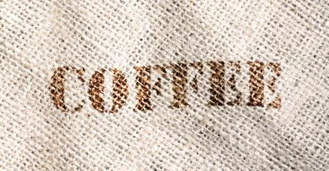 Coffee bag Stock Photos