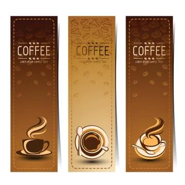 Coffee banner Stock Illustration