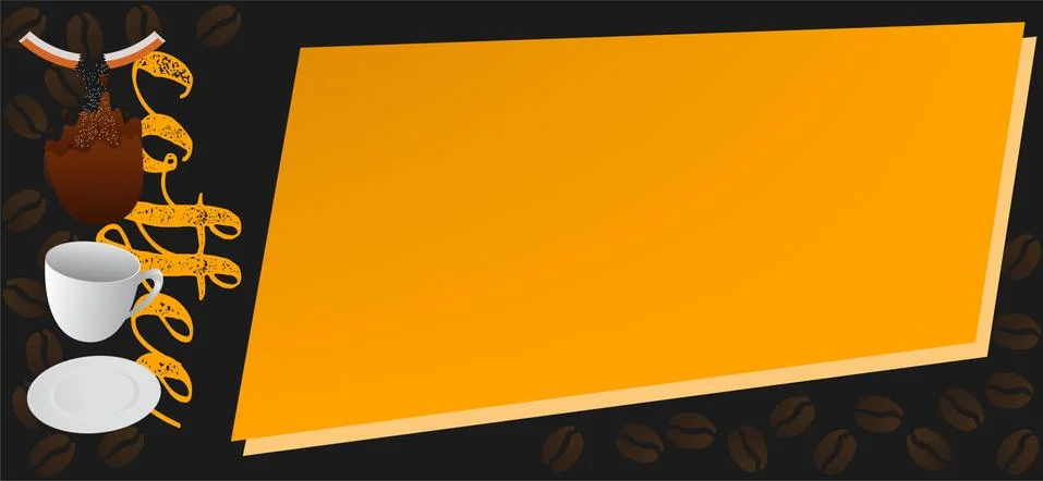 Coffee banner Stock Illustration