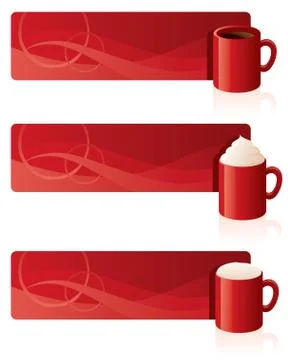 Coffee banners Stock Illustration