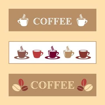 Coffee banners Stock Illustration