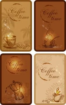 Coffee banners Stock Illustration