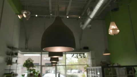 Coffee Bar Lights Stock Footage 230190367