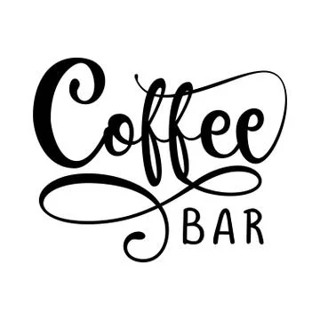 COFFEE bar logo Stock Illustration