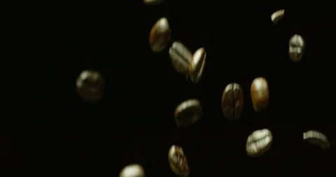 Coffee Bean 4k slow fall Video stock 99881963