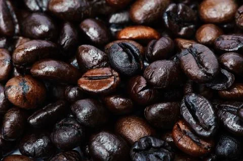 Coffee bean background Stock Photos