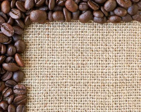 Coffee bean background Stock Photos