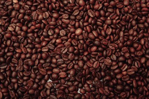 Coffee bean background, roast grain Stock Photos