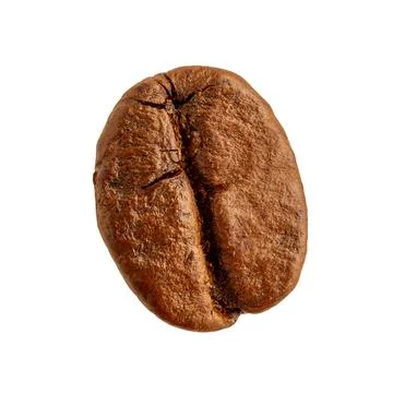 Coffee bean closeup isolated on white background Foto stock