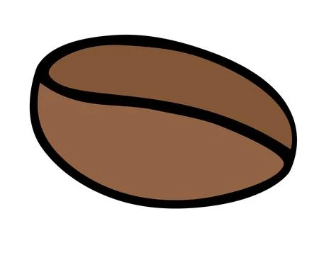 Coffee bean, coffee - vector full-color picture for logo, pictogram. Stock Illustration