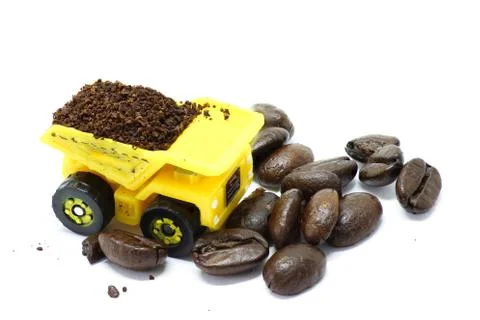 Coffee bean delivery Stock Photos