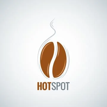 Coffee bean design menu background Stock Illustration