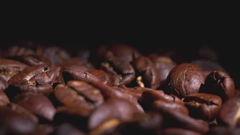 Coffee bean display Stock Footage 257289905