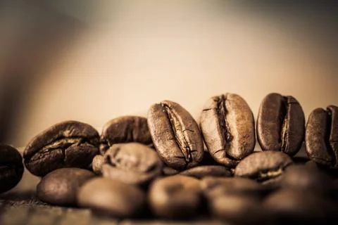 Coffee bean extremely close. Foto stock
