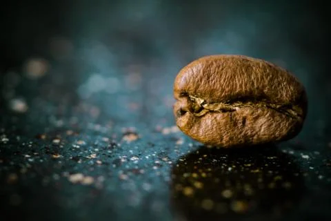 Coffee bean extremely close. Foto stock